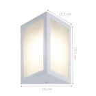 Luminária De Parede Triangular Branco Kit Com 5