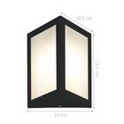 Luminária De Parede Triangular Preto Kit Com 6