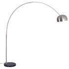 Luminária De Piso Arco Lamp - Extra Grande - Aço Inox - Pedra