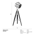 Luminária De Piso Atlantic - Farol - Inox