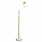 Luminária De Piso Bruges Branca E Dourada