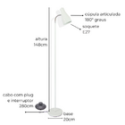 Luminária de Piso Chão Amélia Branca