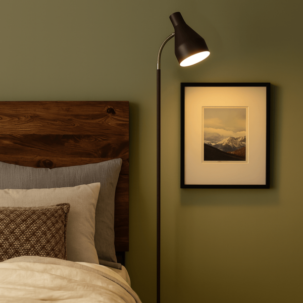 Luminária de Piso Chão Amélia Marrom Cortem