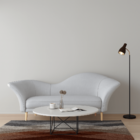 Luminária de Piso Chão Amélia Preta