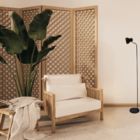 Luminária de Piso Chão Elizabeth Preta