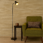 Luminária de Piso Chão Elizabeth Preta
