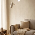 Luminária De Piso Chão Malfatti Branco