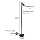 Luminária De Piso Chão Sofhie Branca