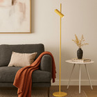 Luminária de Piso Chão Sofhie Dourada (Edição de Natal)