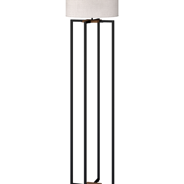 Luminaria De Piso Dubai Pés De Ferro Estilo Industrial