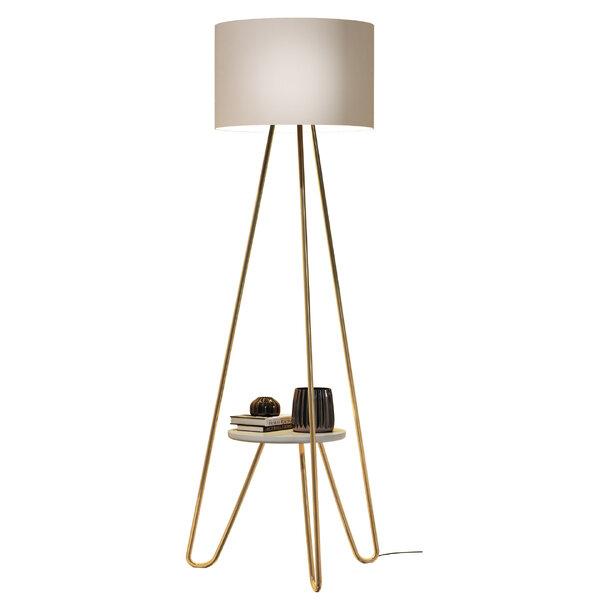 Luminária De Piso Para Decoração De Escritório Bege