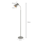 Luminaria De Piso Solys Cinza