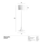 Luminária De Piso Spun - Branco