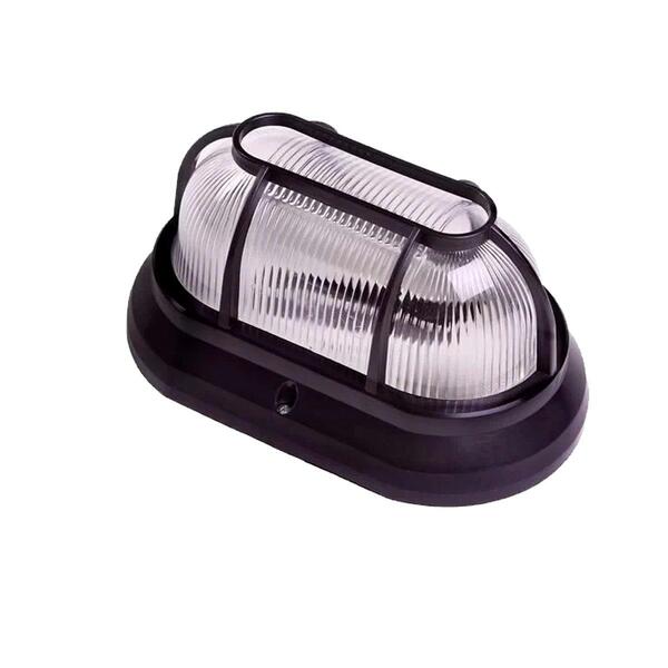 Luminária De Plástico Arandela Tipo Tartaruga Bocal E-27 Pret