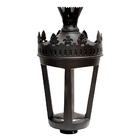 Luminária De Poste Colonial Jardim Ouro Preto Led E Alumínio