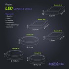 Luminária De Teto Painel Plafon Led Sobrepor Redondo 12w 3000