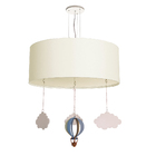 Luminária De Teto Pendente Balão Cúpula 30x15cm  Branco5979