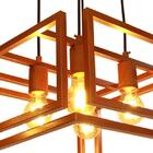 Luminária De Teto Pendente Infinity Na Cor Cobre Para 4 Lâmpa