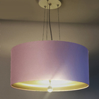 Luminária De Teto Pendente Interna Bronze 30x15cm Lilás5784