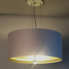 Luminária De Teto Pendente Interna Bronze 40x15cm Cinza5805