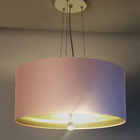 Luminária De Teto Pendente Interna Bronze 40x15cm Rosa5799