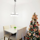 Luminária De Teto Pendente Jabuti Up Preto Com Globos Branco