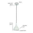 Luminária de Teto Pendente Joana Preta