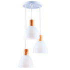 Luminária De Teto Pendente Lenna Vidro Com Detalhe Madeira 3