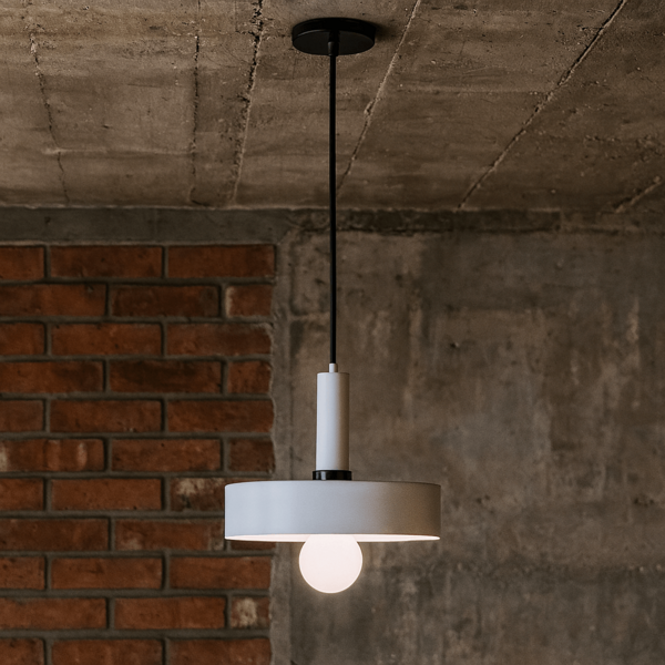 Luminária de Teto Pendente Nísia Retrô Branca