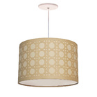 Luminaria De Teto Pendente Recorte Palha 40x25