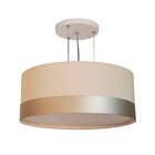 Luminária De Teto Pendente Tom Luz Iluminação Cru/faixa Bronze