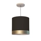 Luminária De Teto Pendente Tom Luz Iluminação Preto/faixa Bro