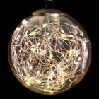 Luminária De Teto Pendente Vagalume Com Acabamento Preto E Vi