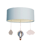 Luminária De Teto Plafon Balão Cúpula 30x15cm  Azul5972