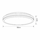 Luminária De Teto Plafon Com Led Integrado Leaf Três Cores Em