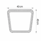 Luminária De Teto Plafon Com Led Integrado Prisma Três Cores