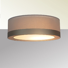 Luminária De Teto Plafon Cúpula Dupla Detalhe Bronze 50x16