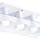 Luminária De Teto Plafon De Sobrepor Quarto Sala Cozinha 3 Lâ