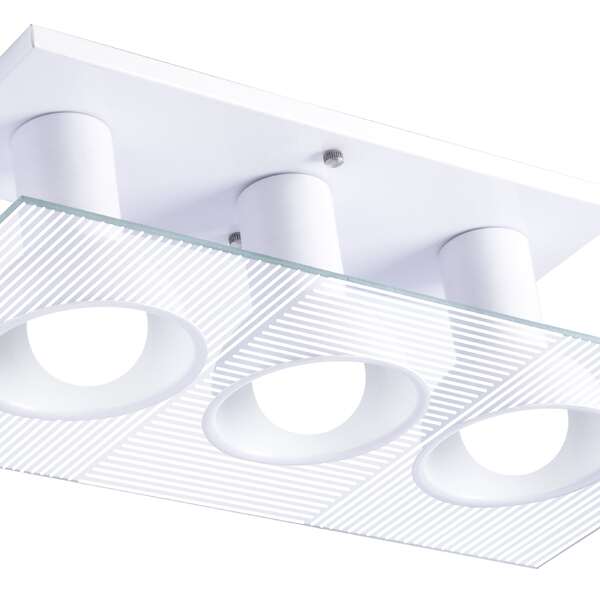 Luminária De Teto Plafon De Sobrepor Quarto Sala Cozinha 3 Lâ