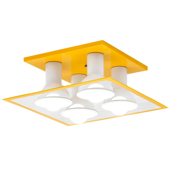 Luminária De Teto Plafon De Sobrepor Quarto Sala Cozinha Quad