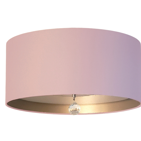 Luminária De Teto Plafon Interna Bronze 40x15cm Rosa5791