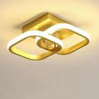 Luminária De Teto Plafon Led 45w Prisma Dourada Moderna Com 3