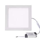 Luminária De Teto Plafon Painel De Embutir Led Slim Quadrada