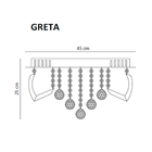 Luminária De Teto Plafon Sobrepor Led Cristal Gretta 24w Bivo