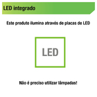 Luminária de Teto Sobrepor LED 4W Luz Branca Elgin