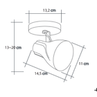 Luminária De Teto Spot Direcionável Octa Plus1 Lâmpada Praia