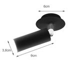 Luminária De Teto Spot Dourado Cozinha Sala 3x10x6cm Gu10