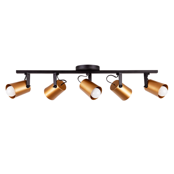 Luminária De Teto Spot Trilho Direcionável Fokus 5 Lâmpadas E