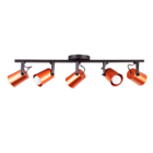 Luminária De Teto Spot Trilho Direcionável Fokus 5 Lâmpadas E