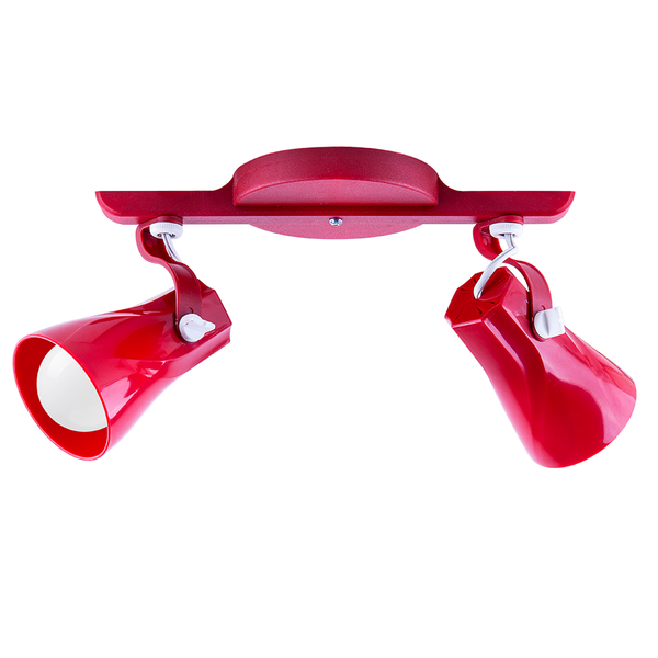 Luminária De Teto Spot Trilho Direcionável Octa 2 Lâmpadas Pr